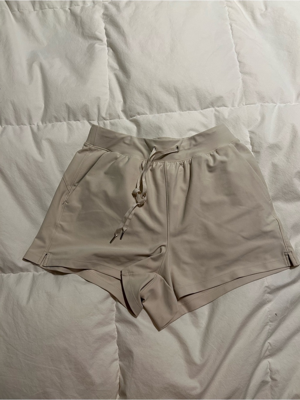 Old Navy Light Beige Athletic Drawstring Shorts
